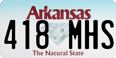 AR license plate 418MHS