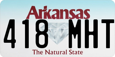 AR license plate 418MHT