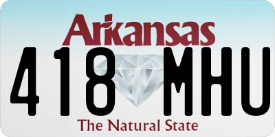 AR license plate 418MHU