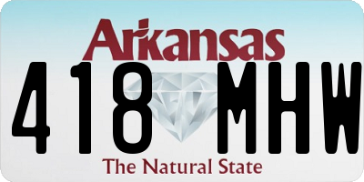 AR license plate 418MHW