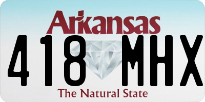 AR license plate 418MHX