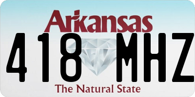 AR license plate 418MHZ