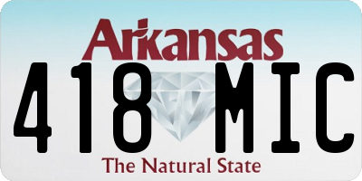 AR license plate 418MIC