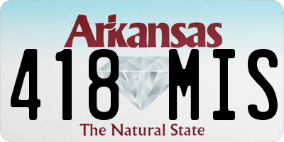 AR license plate 418MIS