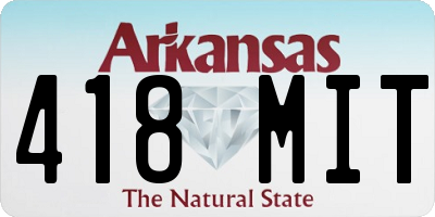 AR license plate 418MIT
