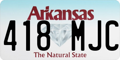 AR license plate 418MJC