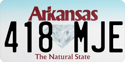 AR license plate 418MJE