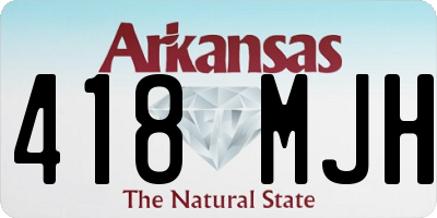 AR license plate 418MJH