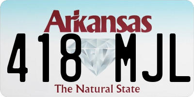 AR license plate 418MJL