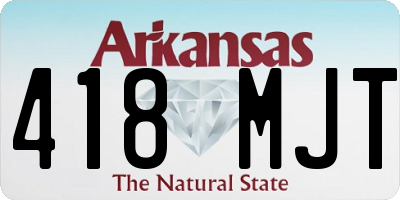 AR license plate 418MJT