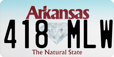 AR license plate 418MLW