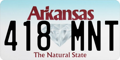 AR license plate 418MNT