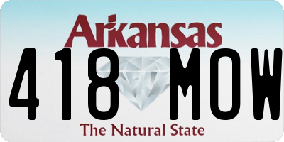 AR license plate 418MOW
