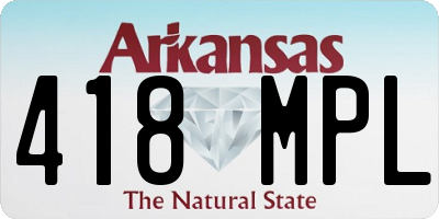 AR license plate 418MPL
