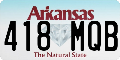 AR license plate 418MQB
