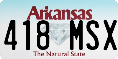 AR license plate 418MSX