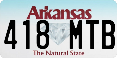 AR license plate 418MTB