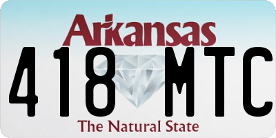 AR license plate 418MTC