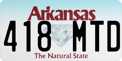 AR license plate 418MTD