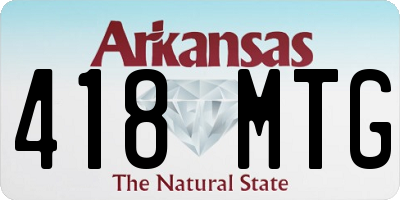 AR license plate 418MTG