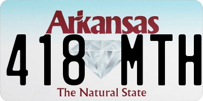 AR license plate 418MTH
