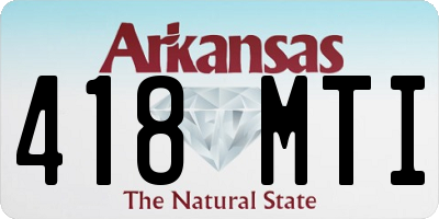 AR license plate 418MTI