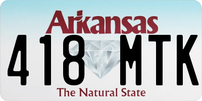AR license plate 418MTK