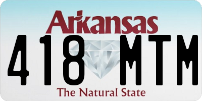 AR license plate 418MTM