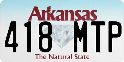 AR license plate 418MTP