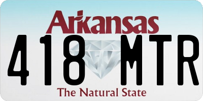 AR license plate 418MTR