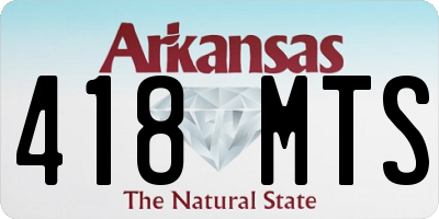 AR license plate 418MTS
