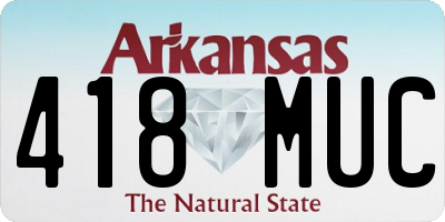 AR license plate 418MUC