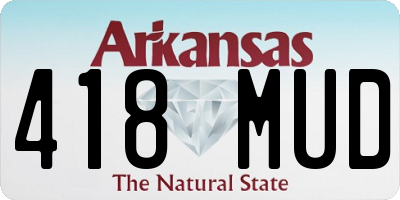 AR license plate 418MUD