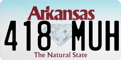 AR license plate 418MUH