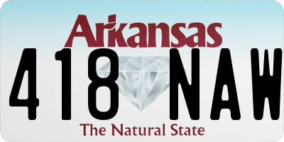 AR license plate 418NAW