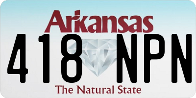 AR license plate 418NPN