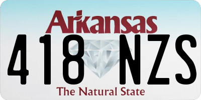 AR license plate 418NZS