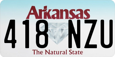 AR license plate 418NZU