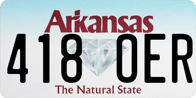 AR license plate 418OER
