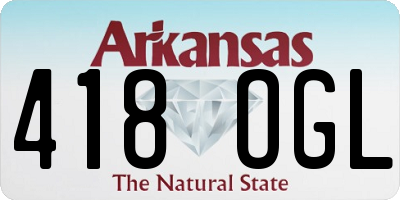 AR license plate 418OGL