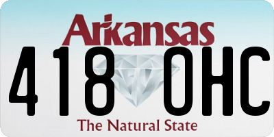 AR license plate 418OHC