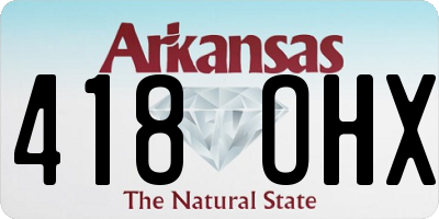 AR license plate 418OHX