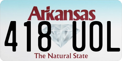 AR license plate 418UOL