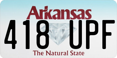 AR license plate 418UPF