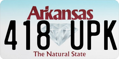 AR license plate 418UPK