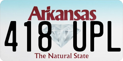 AR license plate 418UPL