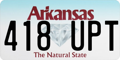 AR license plate 418UPT