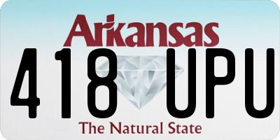 AR license plate 418UPU