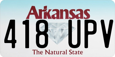 AR license plate 418UPV