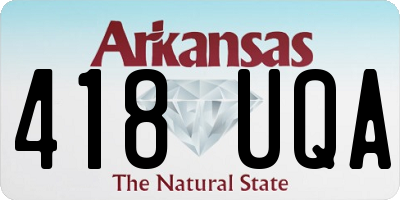 AR license plate 418UQA